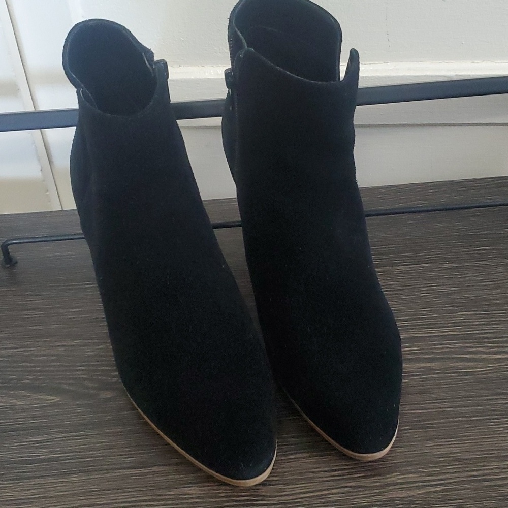 Aldo black Leather suede booties Size 8.5